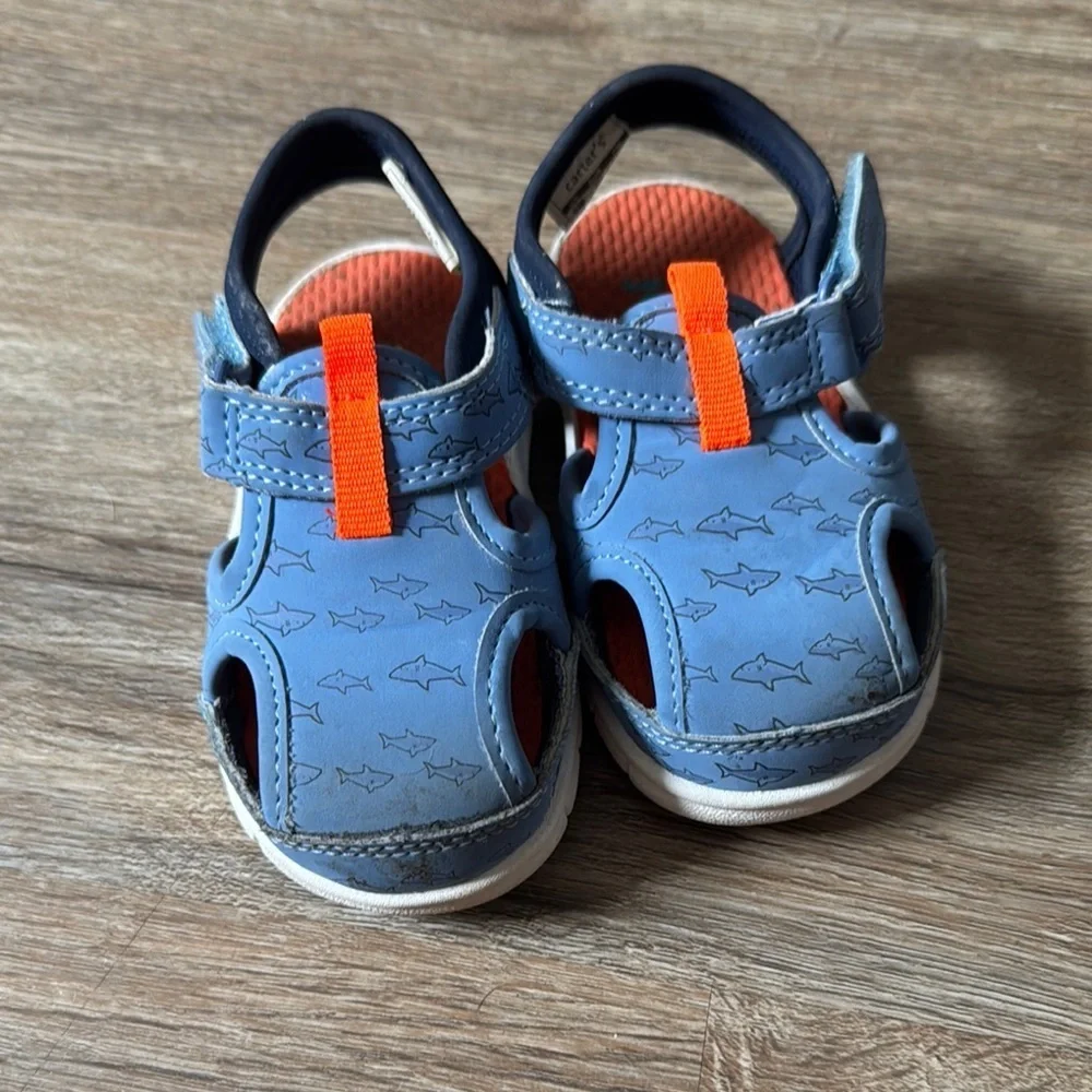 Kids Blue and Orange Sandals